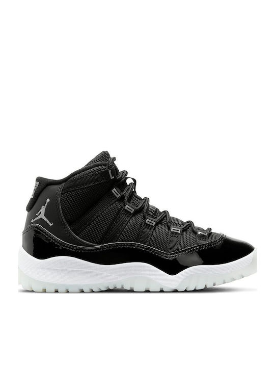 11 Retro PS Kids Sports Shoes Basketball with Laces Black