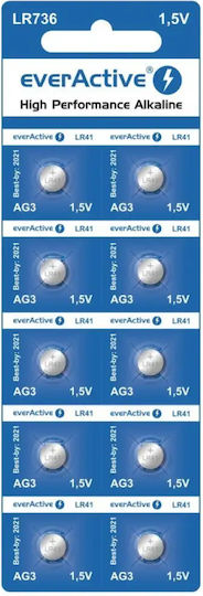EverActive Αλκαλικές Μπαταρίες Ρολογιών LR41 1.5V 10τμχ