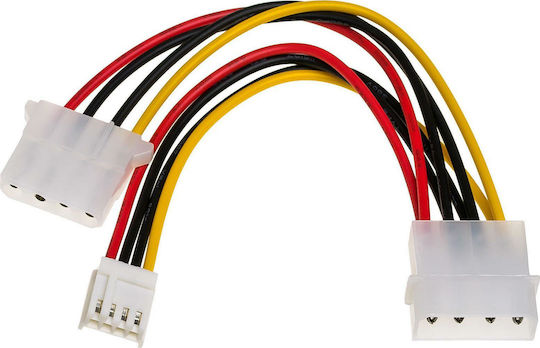 Akyga 4-Pin Molex - 4-Pin Molex Cable 0.15m Πολύχρωμο AK-CA-14