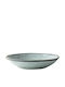 Dutch Rose Organic Plate Soup Ceramic Blue with Diameter 23.5cm