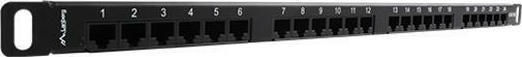 Lanberg Patch Panel for Rack 1U 19" with 24 Ports Black