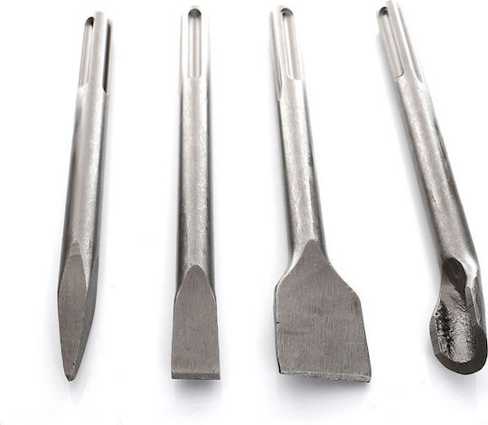 Tagred Set Daltă ascuțită & Burghie de daltă & Răzuitoare de patiserie 4buc cu Priză SDS Max