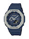 Casio Analog/Digital Uhr Chronograph Batterie mit Blau Kautschukarmband