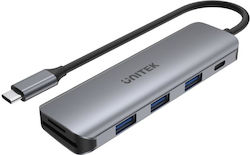 Unitek H1107C Hub USB 5 Porturi USB-C