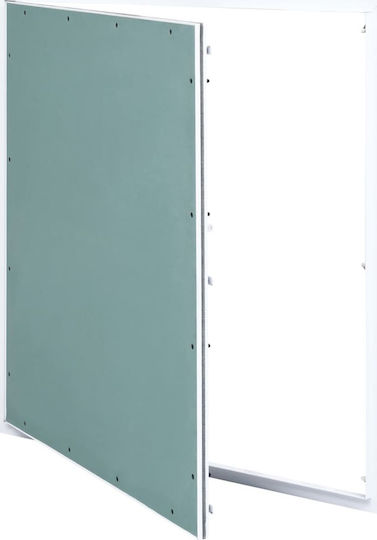 vidaXL Țeavă de șemineu Placă de gips Rama de aluminiu 500x500mm 145102