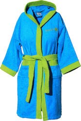 Sunshine Kids Hooded Bathrobe Turquoise