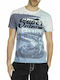 Superdry Ανδρικό T-shirt Πολύχρωμο Με Στάμπα