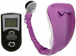 Baile Thong With Vibrator Vibrator Bullet cu Telecomandă D44-194945LL Violet