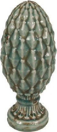 MSA Decorativ de Spațiu din Piatră Verde 12.5x12.5x28.5cm 1buc
