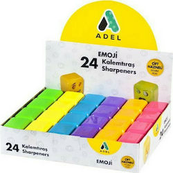 Adel Διπλή Ξύστρα Emoji 7-12mm (Διάφορα Χρώματα)