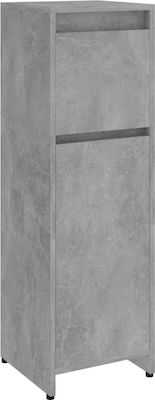 vidaXL Cabinet de coloană pentru baie Etaj M30xL30xH95cm Gri