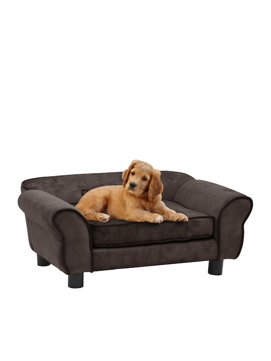 vidaXL Velours Erhht Hundebett Braun 72x45cm. 170952 | Skroutz Germany