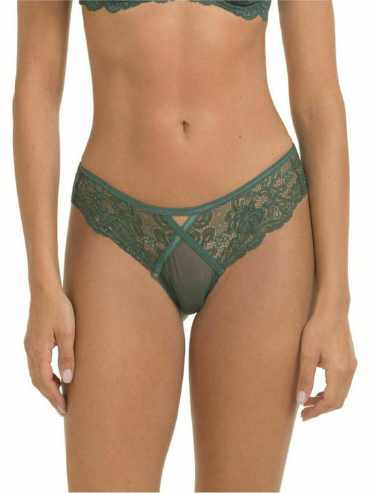 Miss Rosy Women's Brazil with Lace Green