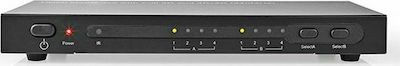 Nedis HDMI Matrix Switch 4-to-2-Port - 4x HDMI Input 2x HDMI Output VMAT3462AT