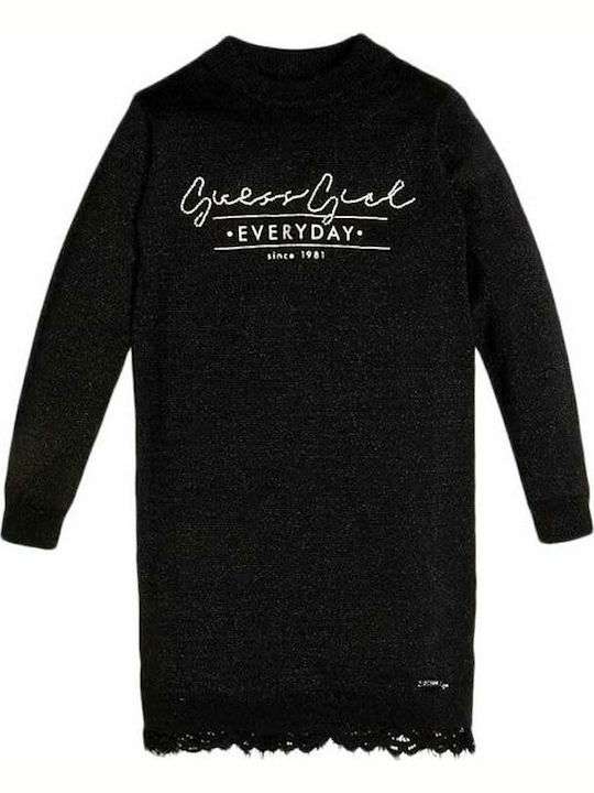 Guess Kids Dress Long Sleeve Black