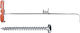 fischer Kit Schraubhaken + Wandsteckdose 5cm Schraubanker Kunststoff 10x50mm 10Stück