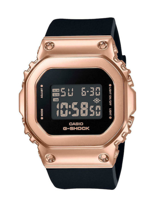 Casio G-Shock Digital Women's Watch with Black Rubber Strap