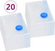 vidaXL Plastic Storage Bag For Clothes Airtight and with Vacuum 70x120cm 20pcs