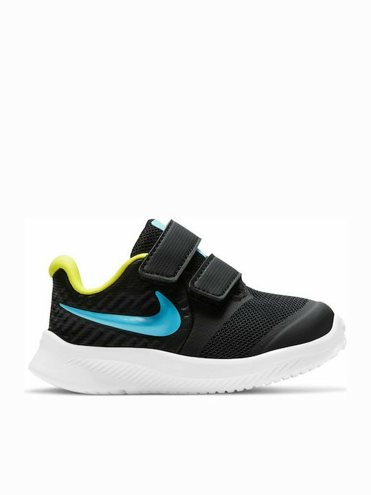 Star Runner Star Runner 2 Kids Sports Shoes Running with Hoop & Loop Closure Black