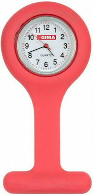 Gima Analog Nurse Watch Portable Κόκκινο