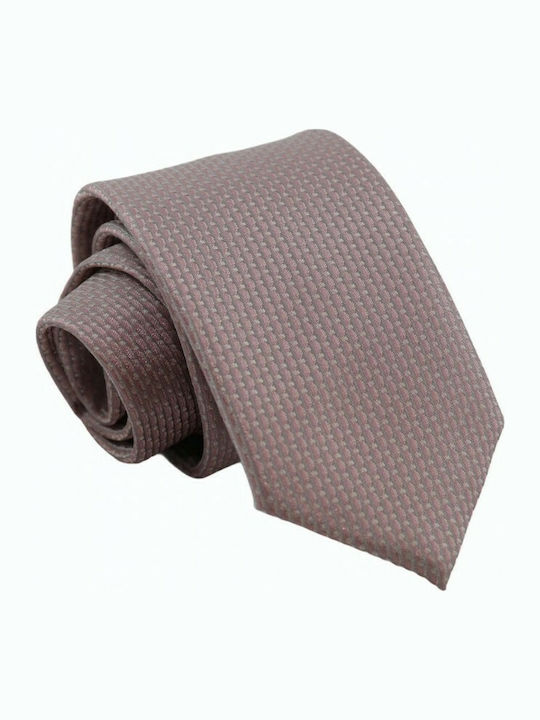 Krawatte Pastellrosa mit Aufdruck 7,5/8 cm