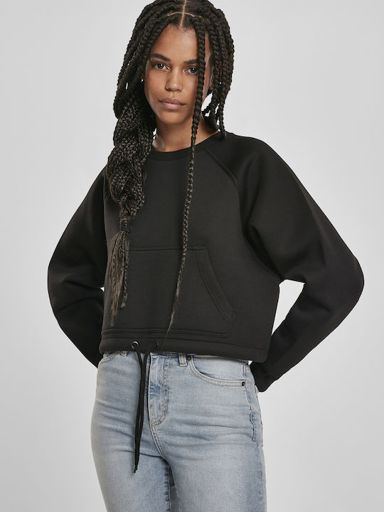 Urban Classics Women's Cropped Sweatshirt Black