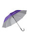Keskor Regenschirm mit Gehstock Lila