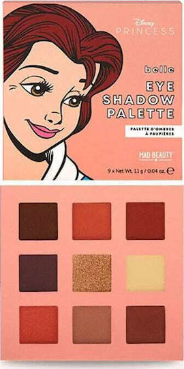 Mad Beauty Disney Mini Eyeshadow Palette Palette with Eye Shadows in Pressed Powder Form