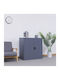 Double-leaf Metallic Gavanized Outdoor Storage Cabinet with Locking Capability with 2 Shelves Anthracite Matte 90x45x91 cm