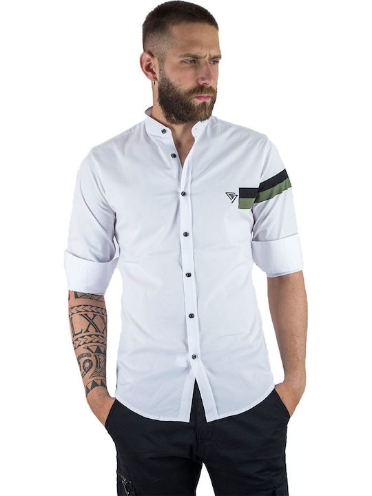 Stefan Fashion Μακρυμάνικo Πουκάμισο Λευκό
