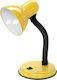 122-101 Schreibtischlampe mit flexiblem Arm für Fassung E27 in Gelb Farbe
