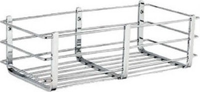 Tema An der Wand montiert Badezimmerregal Inox 20x10x10cm Silber