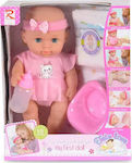 Moni Baby Doll Set Interactive Doll with Diaper Change for 3+ Years 31 cm.