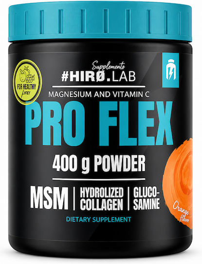 Hiro.Lab PRO Flex Powder 400g Orange with Collagen, Glucosamine & MSM