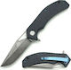 AlpinPro Butterfly II Taschenmesser Schwarz