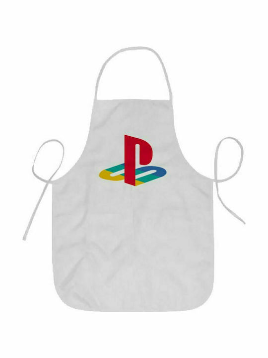 Koupakoupa Playstation Παιδική Ποδιά Κουζίνας Λευκή 62x44cm KP_4705_apronkid