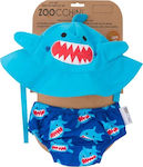 Zoocchini Παιδικό Μαγιό Σετ Αντιηλιακό (UV) Καρχαριάκι για Αγόρι Μπλε