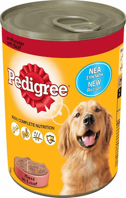 Pedigree Pate Canned Wet Dog Food with Calf 1 x 400gr