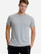 Men's Undershirt Short-sleeved in Gray Color