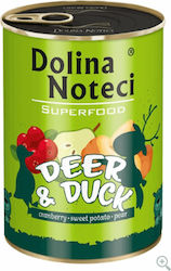 Dolina Noteci Superfood Umedă pentru Câini Câine cu Cerb și Rață în Conservă 1 x 400gr.