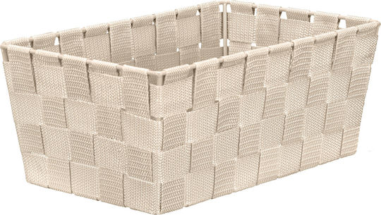 Kleine Wolke Storage Basket Plastic Natural 28x18x11.5cm 1pcs