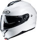 HJC C91 Helmet Opening Pearl White Motorradhelm Aufklappbar 1500gr HJC/C91/WHITE