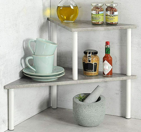 Kesper Επιτραπέζια Βάση Μεταλλική 53x38x38εκ. Λευκή