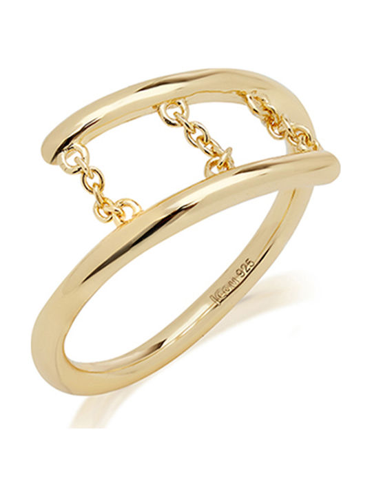 Jcou Ring made of Silver Gold Plated