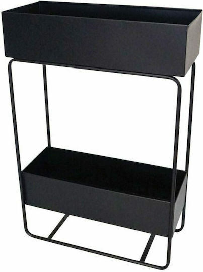 Marhome Planter Box Metallic Black 26x75cm.