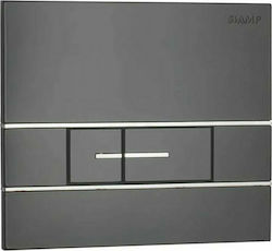 Tema Flush Plate for Dual Flush Cisterns Black