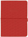 Make Notes Notebook A5 Ruled with Elastic Red