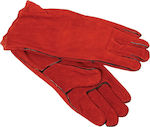 Ergo Cotton Safety Glofe Leather Welding Red