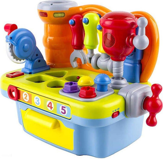 Hola Toys Βρεφικό Παιχνίδι Ο Πρώτος μου Πάγκος Εργασίας με Φως για 18+ Μηνών