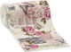 Parisis Fabric for Wedding Favors Made of Linatsa Beige Roll of Floral Linen 15cm x 10m. 1pcs